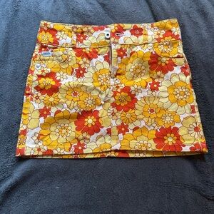 Ragged Priest (Urban) Floral Women's Skirt in Red and Yellow